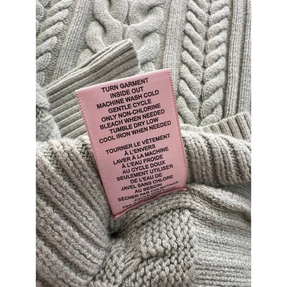 Philosophy Cable Knit Fisherman Preppy Cozy Soft Boho Crewneck Sweater M - Picture 9 of 9